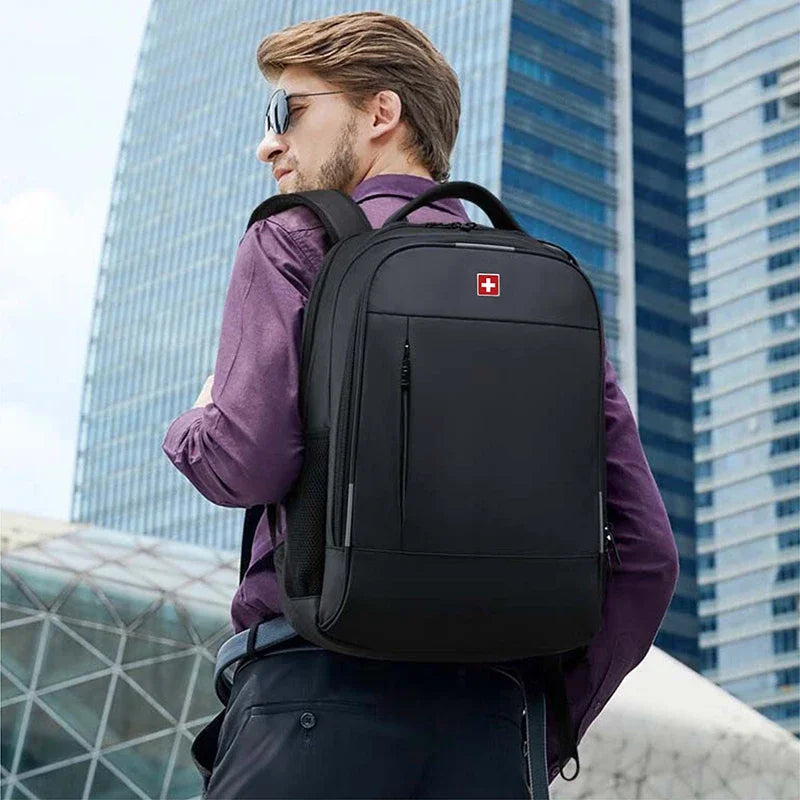 SWISS MILITARY 17 Inch Laptop Backpack Waterproof Large Capacity Fashion Business Backpack Men's School Backpack Office Backpack