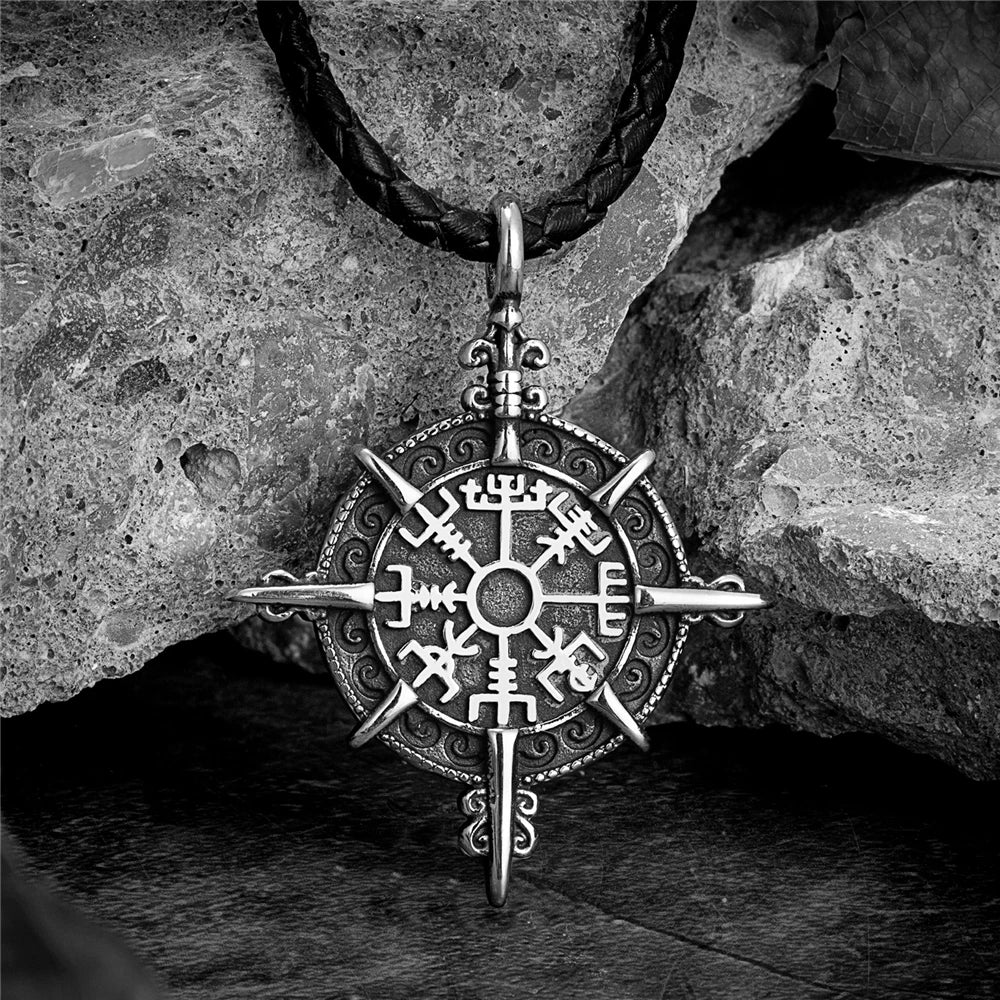 Viking Compass Necklace / Stainless Steel - Madeinsea©