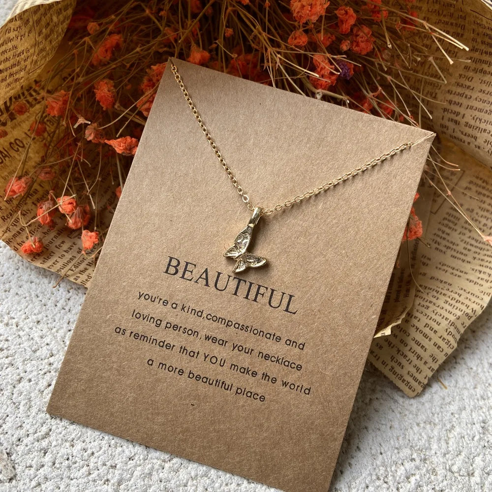 Personalized Pendant Necklaces for Women with Gift Card