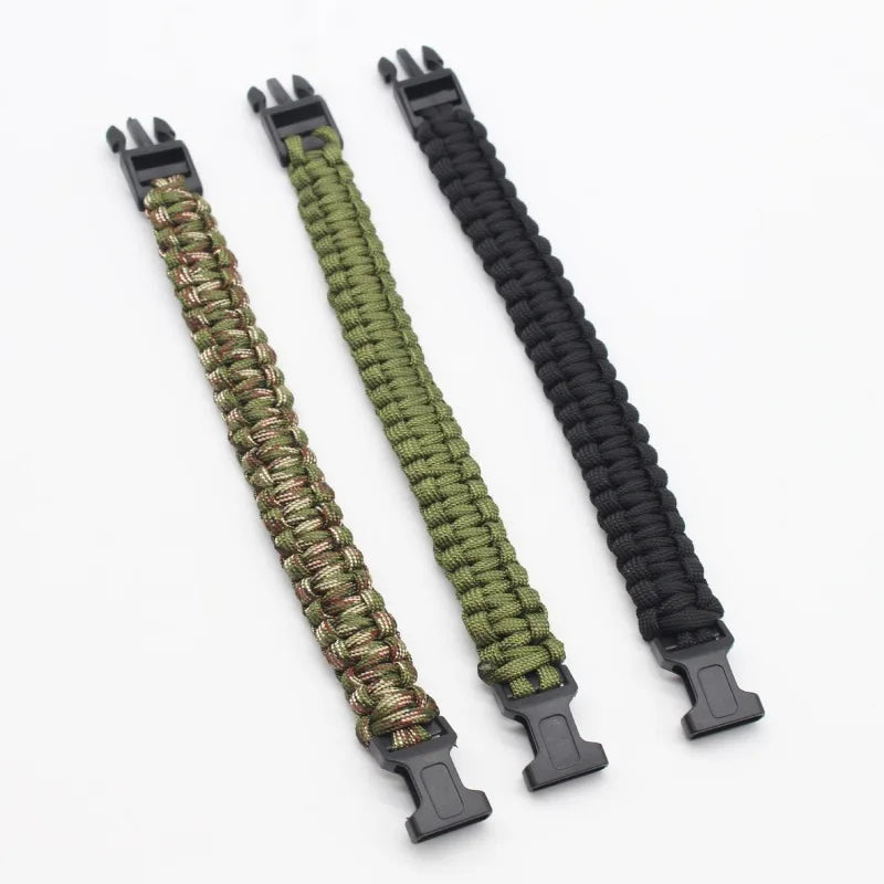 Emergency Rescue Bracelet Paracord Survival Bracelet Tactical Climbing Rope Outdoor Parachute Cord Accessories