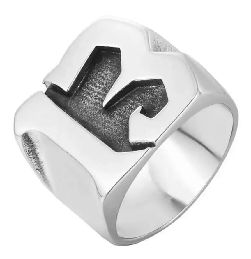 Personality Number 13 Ring Stainless Steel Jewelry Fashion Charm Number 13 Biker Ring For Mens