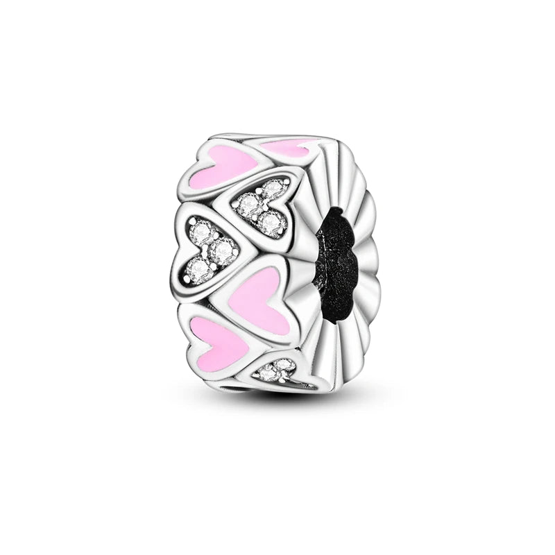 New 925 Sterling Silver Firefly Cat Animal Series Positioning Buckle DIY Fine beads Fit Original Pandora Charm Bracelet Jewelry