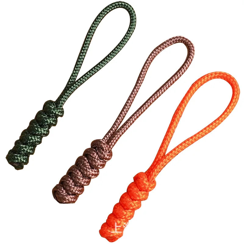 MKENDN Handmade Snake Knot Paracord Bag Zipper Puller Drawstring Repaired replacement Zipper Pull Accessories