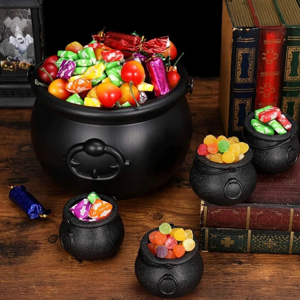 Large Wizard Witch Cauldron Decoration Prop Halloween Irish Parties Table Centerpieces Candy Holder Table Halloween Decorations