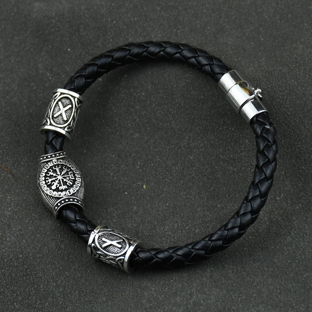 Vikings Accessories Runic Runes Beads Diy Jewelry Mens Womens Viking Bracelet Decoration Bangles With Charms Beads