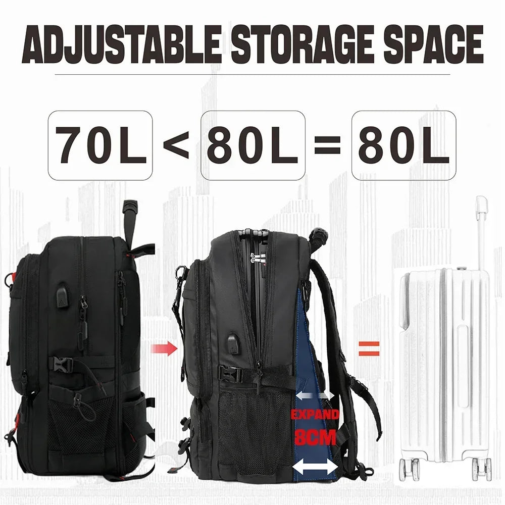 SWISS MILITARY Travel Backpack Large Capacity Waterproof USB Expandable Bag 17.3 Laptop Bag Men Outdoor Sports Backpacks Mochila