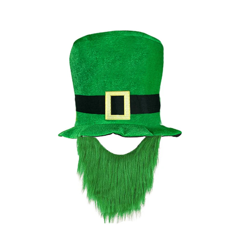 St Patrick's Day Novelty Irish Fancy Dress, Leprechaun Shamrock Pattern Hat