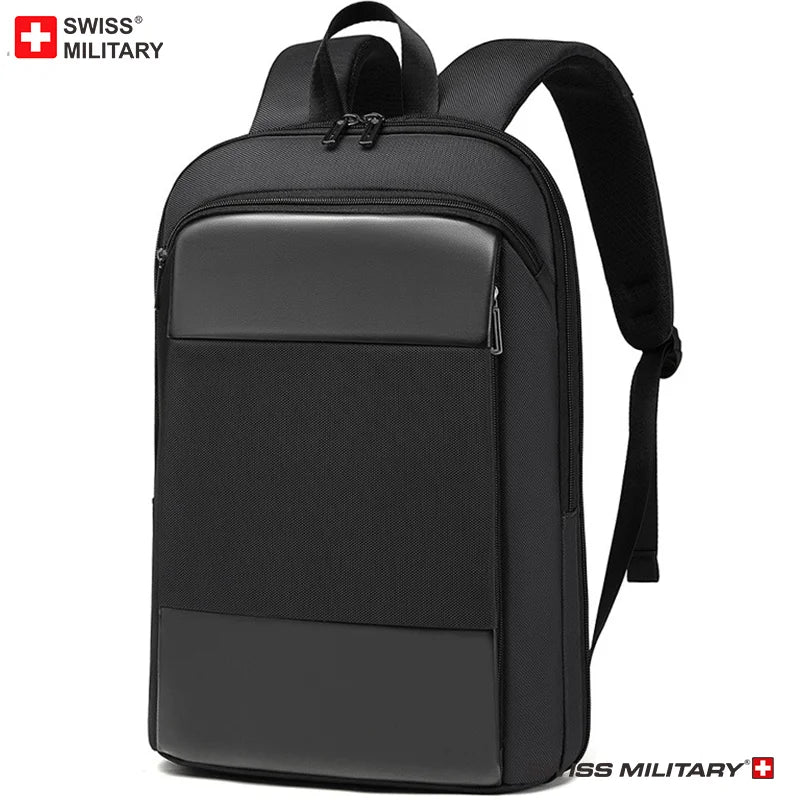 SWISS MILITARY 15.6 Inch Fashion Business Backpack School waterproof USB Large Capacity Bag mochilas BackPack Bag