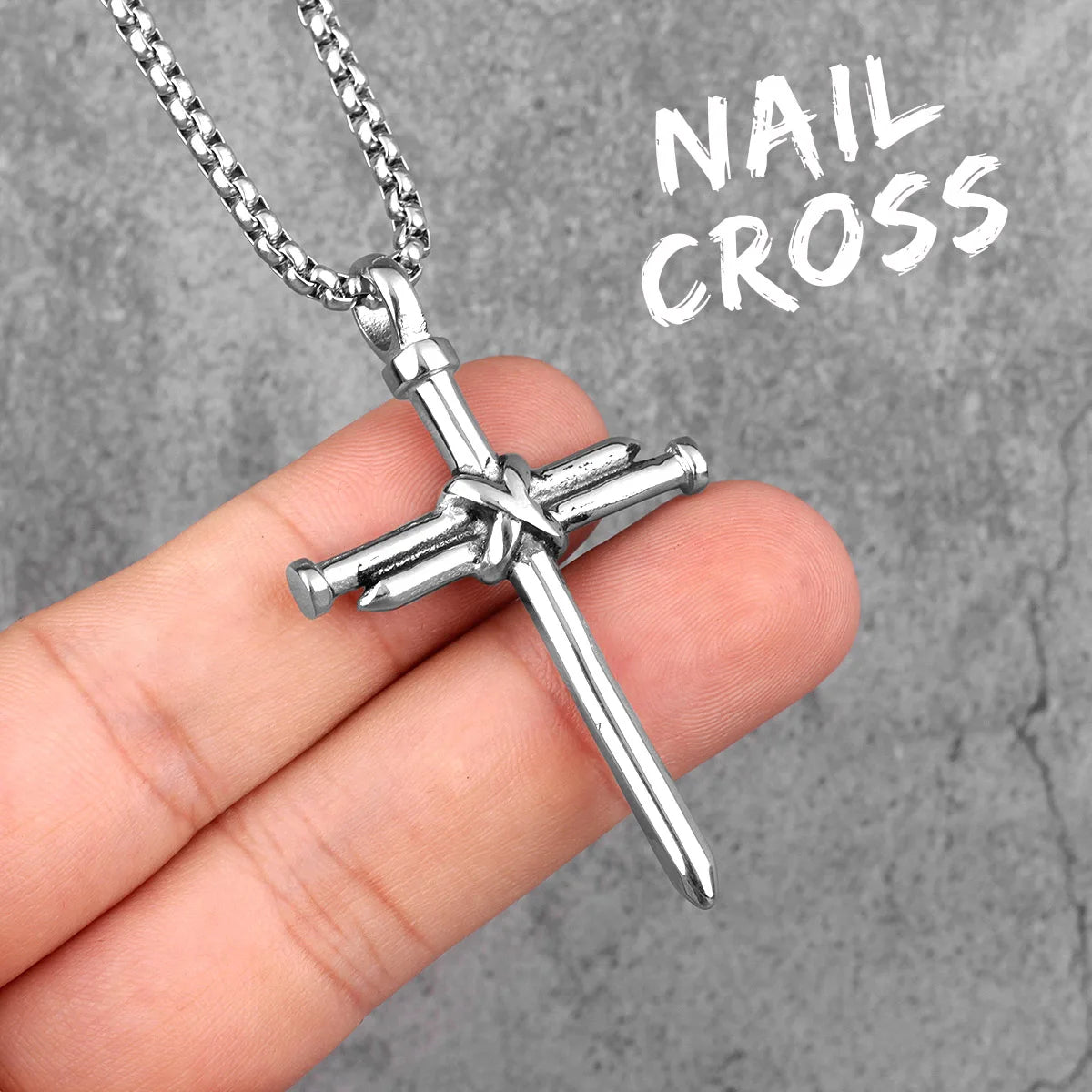 Religion Kreuz Halsketten 316L Edelstahl Männer Einfache Coole Kreuze Anhänger Kette Punk Rock Hiphop für Paar Schmuck Geschenk