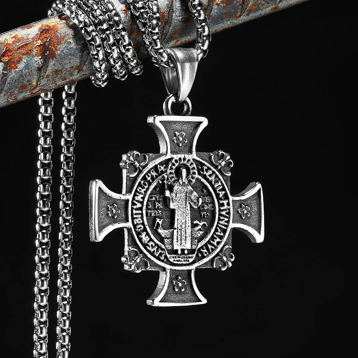 CSPB Pendants 316L Stainless Steel Men Women Necklaces Belief Chain Vintage Rock Punk Accessories Jewelry Xmas Gift Dropshipping