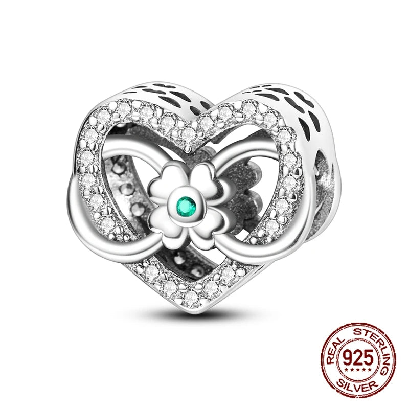 Hot Sale 100% 925 Sterling Silver Charm Flower Butterfly Bead Fit Original Pandora Charms Bangles Making For Women DIY Jewelry