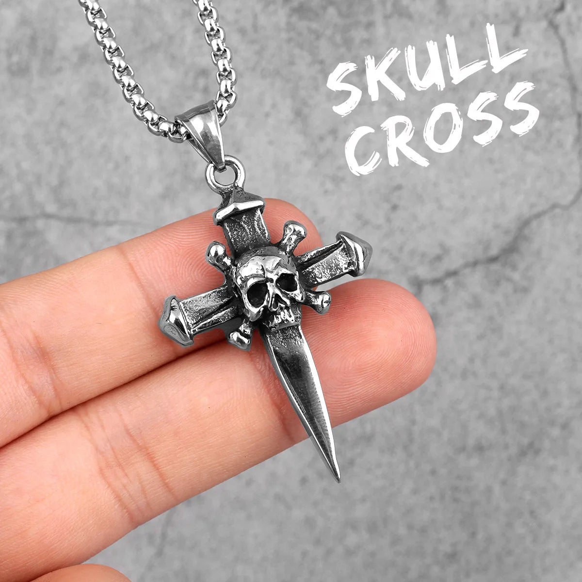 Religion Kreuz Halsketten 316L Edelstahl Männer Einfache Coole Kreuze Anhänger Kette Punk Rock Hiphop für Paar Schmuck Geschenk