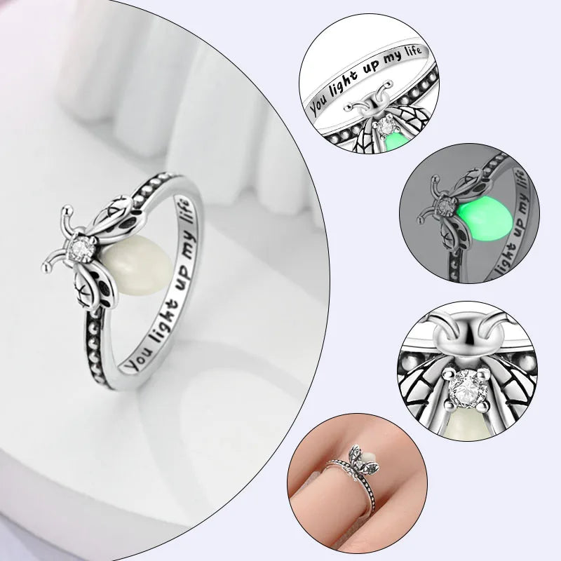 New 925 Sterling Silver Rings Simple Sparkling Stackable Original Rings For Women Anniversary Engagement Love Jewelry Gift