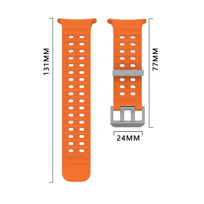 Marine Band For Samsung Galaxy Watch Ultra 47mm Sports Silicone Strap Bracelet For Samsung Galaxy Ultra Watchband Accessories