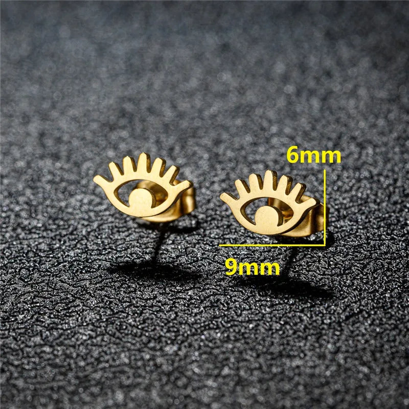 Cartoon Stainless Steel Stud Earrings Gingerbread Man Deer Spider Ghost Earings for Women Christmas Piercing Jewelry 2024