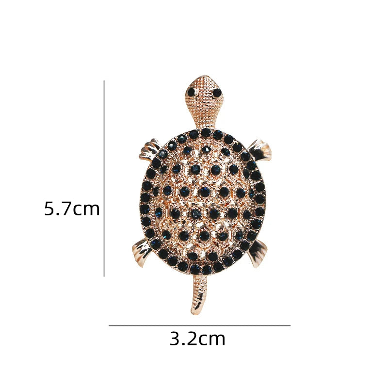 Luxury Rhinestone Hollow Turtle Brooches for Women - Madeinsea©