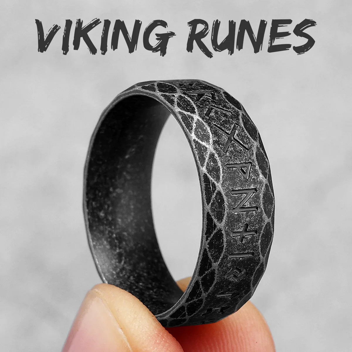 Anillos de acero inoxidable vintage con diseño de runas vikingas nórdicas y nudos celtas para hombre y mujer, joyería punk para motociclistas, regalo creativo al por mayor