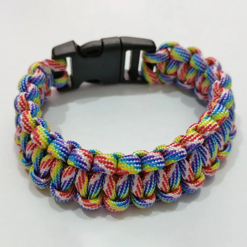 Emergency Rescue Bracelet Paracord Survival Bracelet Tactical Climbing Rope Outdoor Parachute Cord Accessories