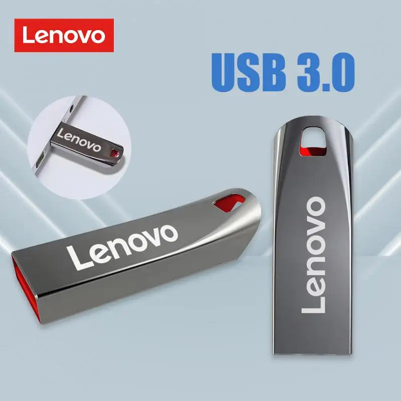 Clé USB 3.0 Lenovo 2 To Clé USB en métal haute vitesse 1 To 512 Go 256 Go Clé USB portable Mémoire étanche Disque flash USB