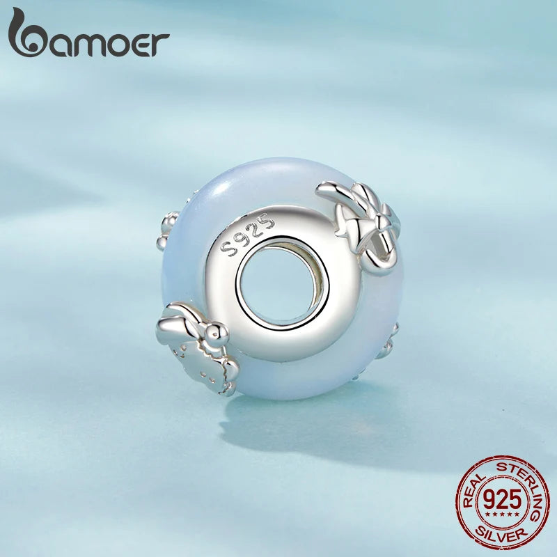 BAMOER Charm en argent sterling 925 massif avec motif arc-en-ciel de Noël pour bracelet original DIY Bamoer Charm pour la fabrication de bijoux SCC2948