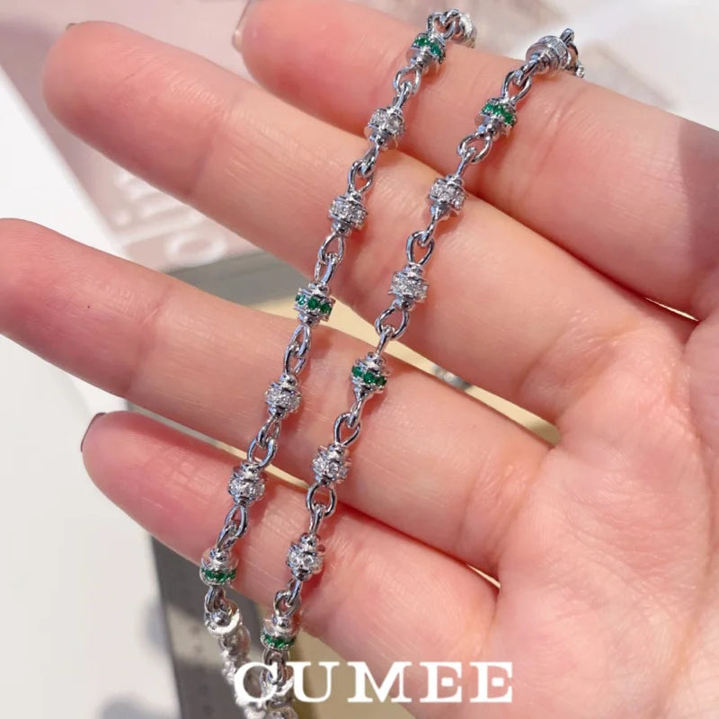 CUMEE Personalized and Versatile Stackable Necklace for Women with 925 Sterling Silver and 18k Gold Plating