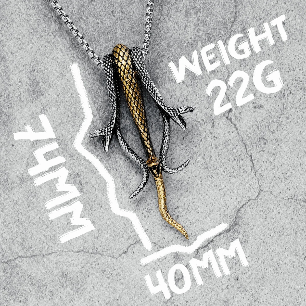 Mamba Pendants Men Snakes Necklaces 316L Stainless Steel Men Chain Rap Rock Punk for Friend Male Jewelry Best Gift Dropshipping