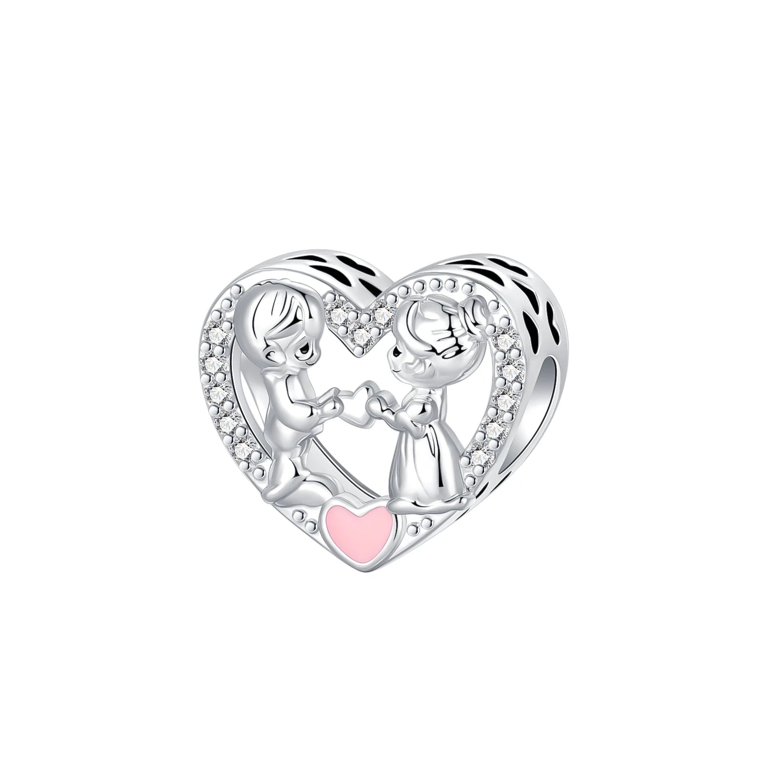 New 925 Sterling Silver Love Couple Butterfly Valentine's Day Animal Series Beads Fit Charm Bracelet Jewelry