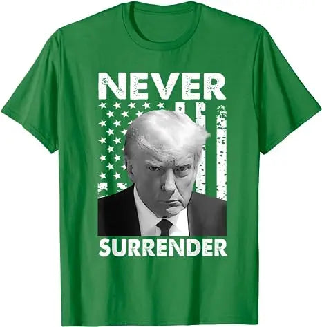 Wollte Donald Trump für die Präsidentschaft 2024 Wahl Trump Fahndungsfoto T-Shirt Never Surrender Pro Trump Save American Support Fans Tees