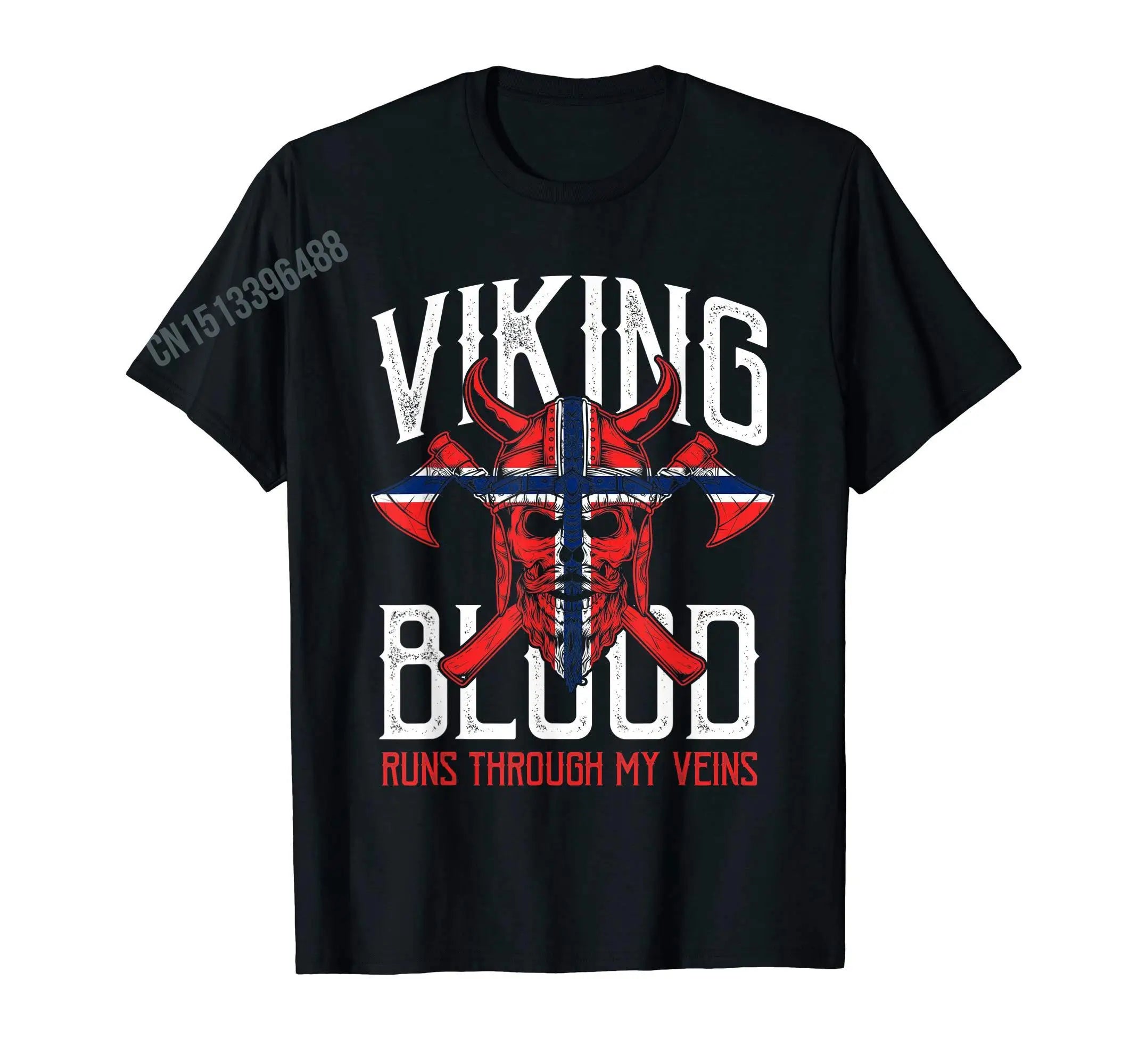 Mehr Design Norwegen Viking Nordmänner Norwegische Flagge T-Shirt Für Männer Frauen T Shirt Tops Baumwolle Tees