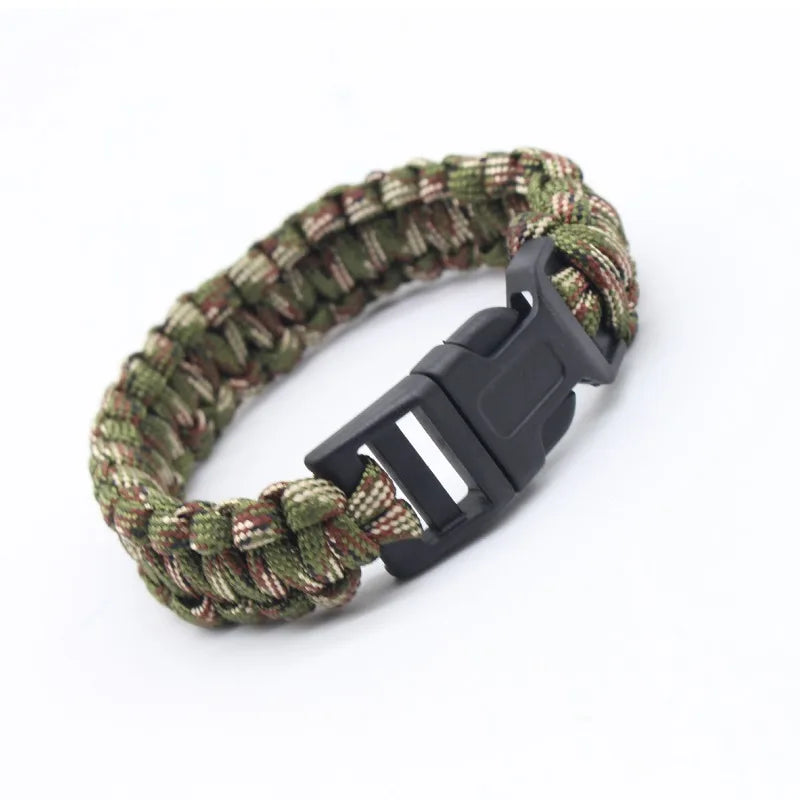 Emergency Rescue Bracelet Paracord Survival Bracelet Tactical Climbing Rope Outdoor Parachute Cord Accessories