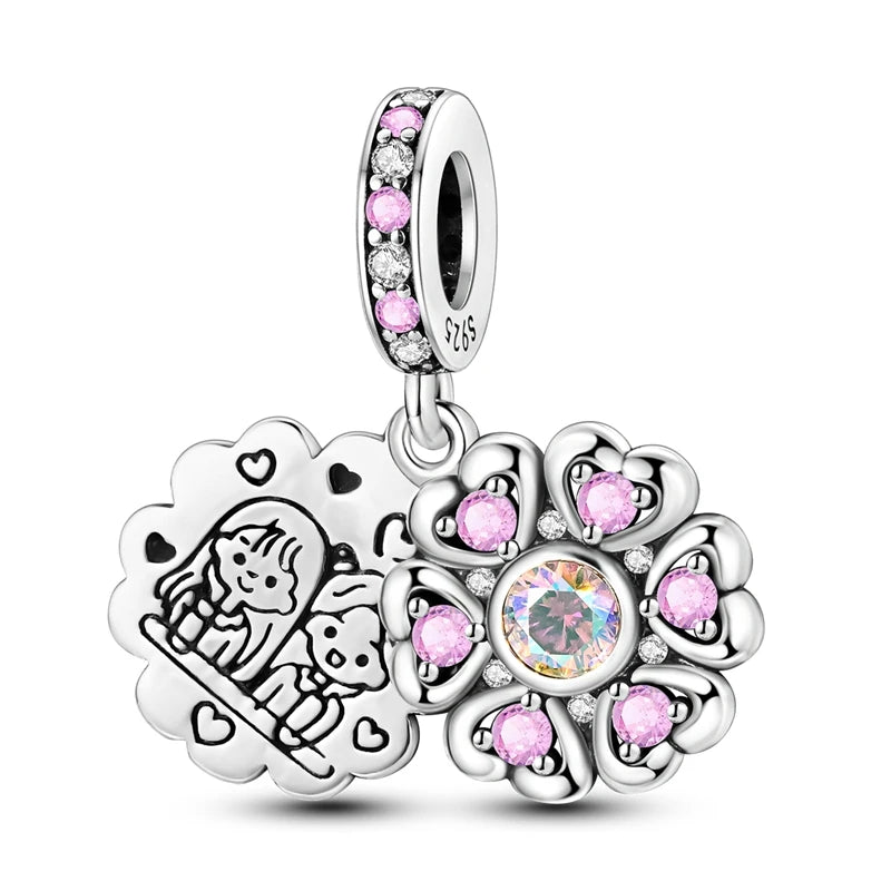 New 925 Sterling Silver Moon Star Cat Camera Beads charm DIY Fine beads Fit Original Pandora Charm Bracelet Jewelry