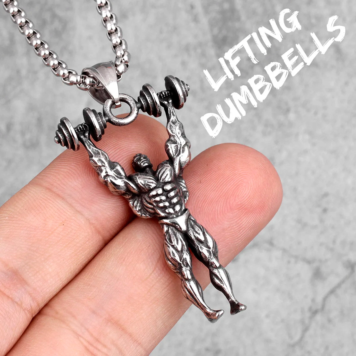 Fitness Gym Men Necklace Bodybuilding Boxing Gloves 316L Stainless Steel Pendant Tough Guy Chain for Boyfriend Male Jewelry Gift