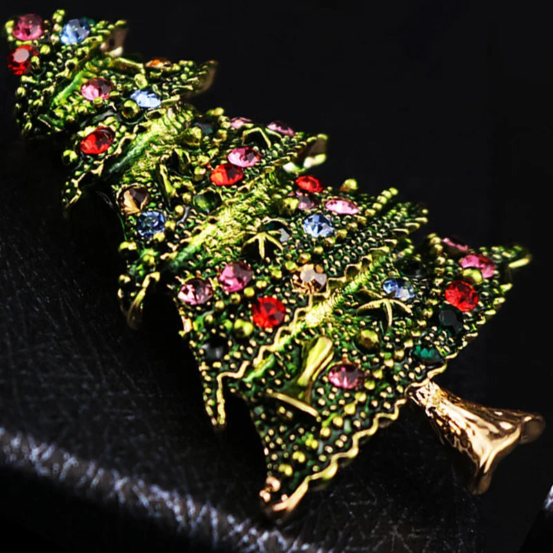 Luxury Exquisite Christmas Brooch Pin Snowman Santa Claus Boot Garland Fashion Jewelry Gift Christmas Decoration Brooches