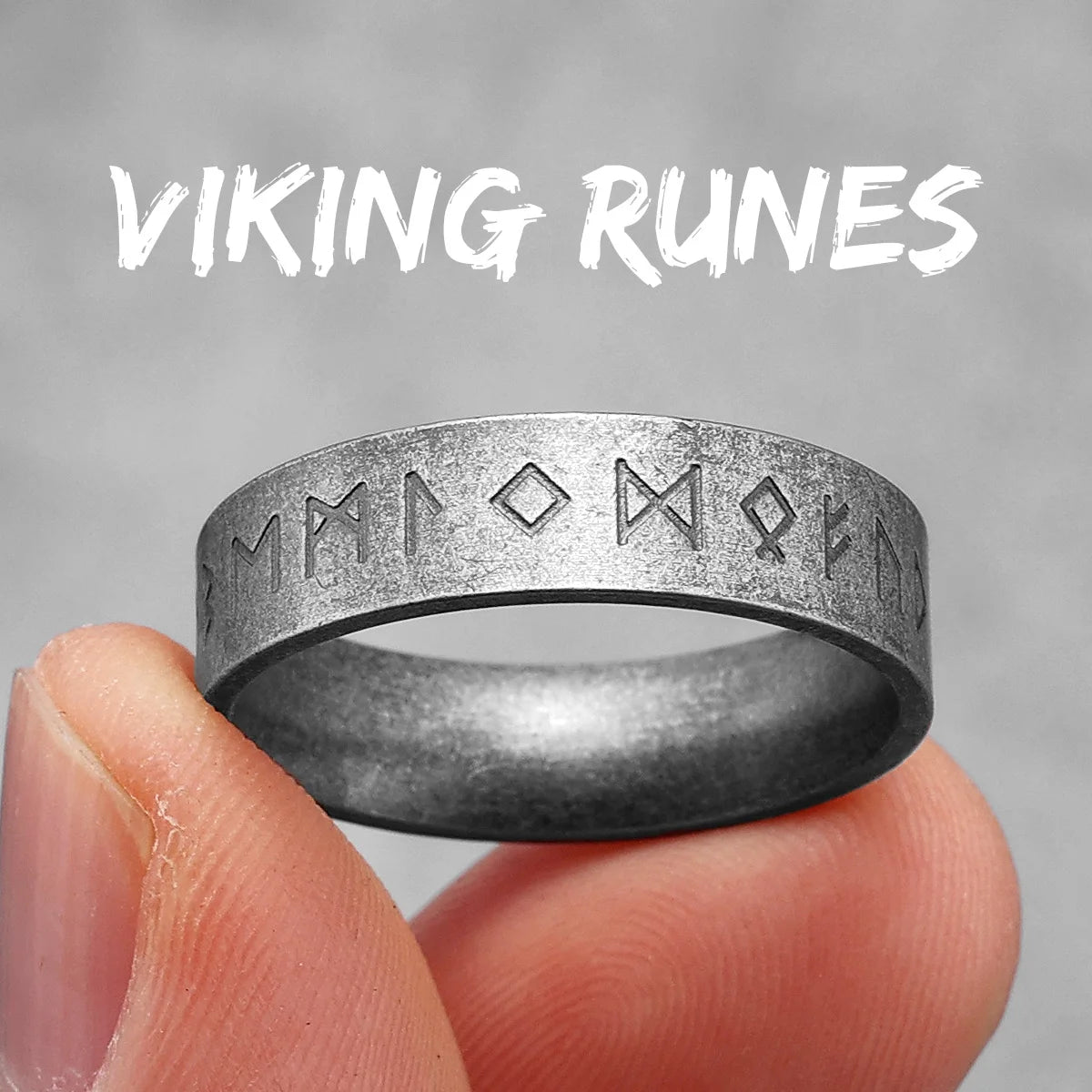 Anillos de acero inoxidable vintage con diseño de runas vikingas nórdicas y nudos celtas para hombre y mujer, joyería punk para motociclistas, regalo creativo al por mayor