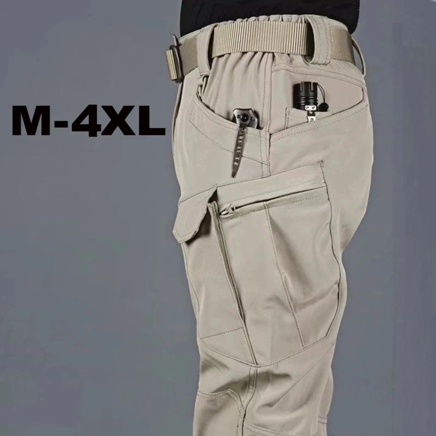 New Men's Tactical Cargo Pants M-4XL Elastic Spring Autumn Fall Fishing Climbing Trekking Hiking Camping Hunting Outdoor Trouser