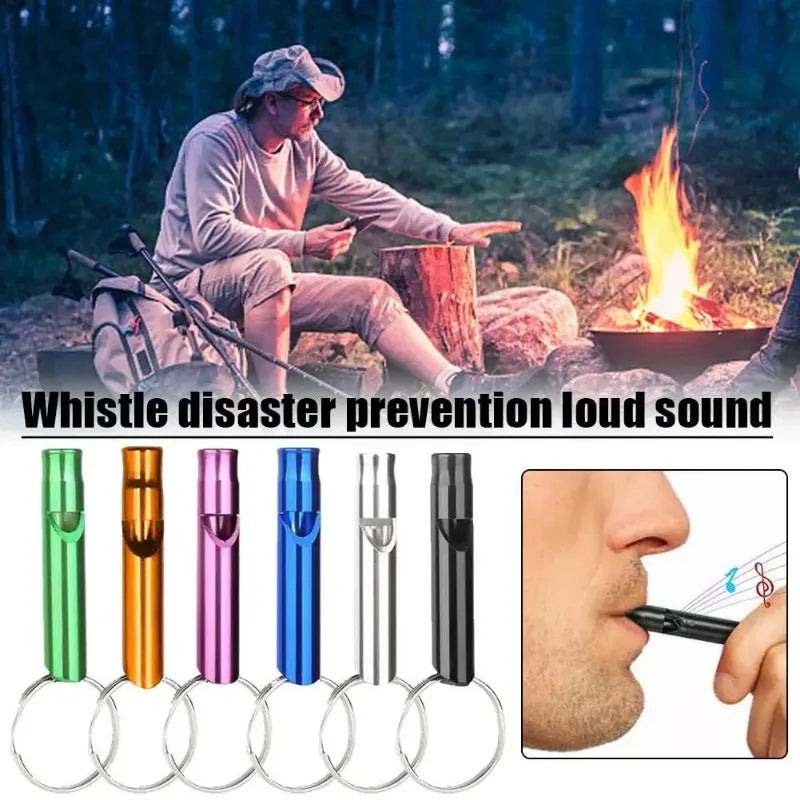 Outdoor Emergency Whistle Multifunction Survival Training Whistle Camping Hiking Survival Sports Anti Lose Whistle Key