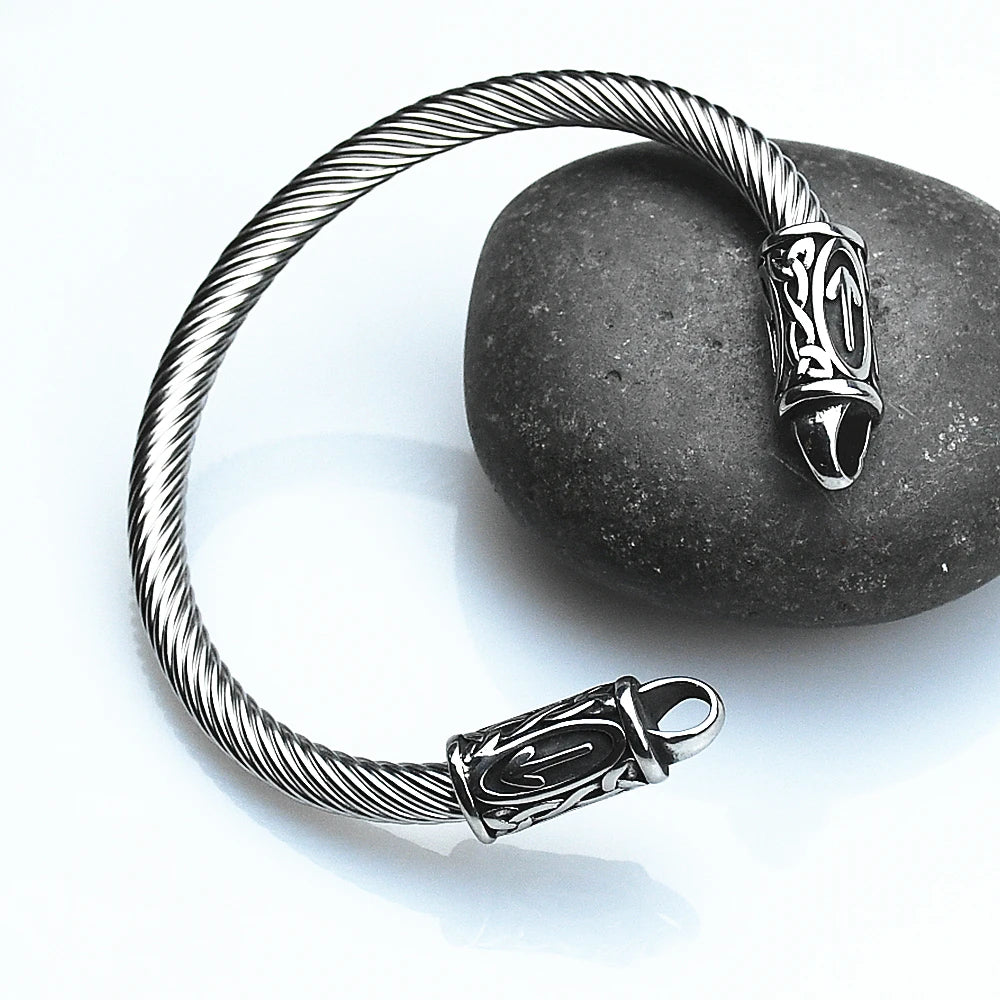 Nordic viking Rune Bracelet Never Fade Retro Bracelets Viking Bracelet Men's Jewelry