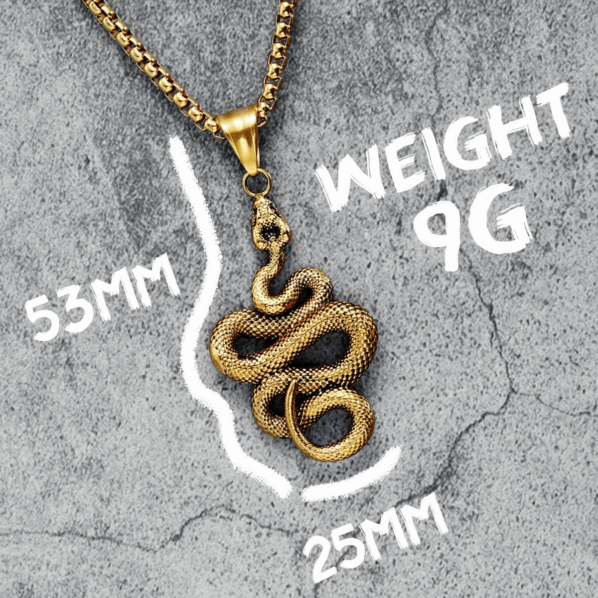 Snakes Pendants Men Simple Python Cobra Necklaces 316L Stainless Steel Men Chain Rap Rock Punk for Friend Male Jewelry Best Gift