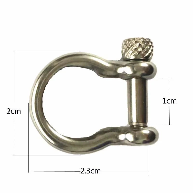 Wholesale Bow Shackle Outdoor Survival Buckle Horseshoe Buckle  Connection Fastener DIY Jewelry Making