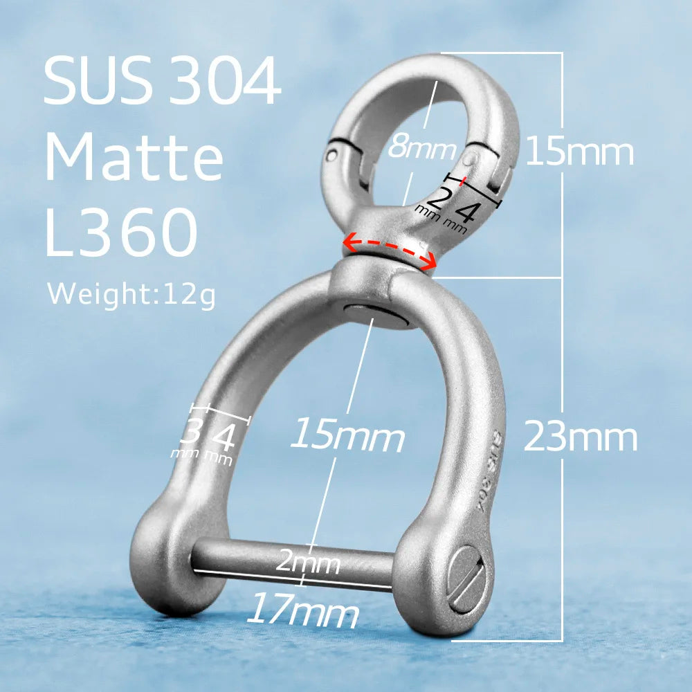 Luxury Titanium Car Keyring Horseshoe Buckle Lightweight Baked Color Keychain for Key Ring Holder EDC Tool Top Quality Best Gift