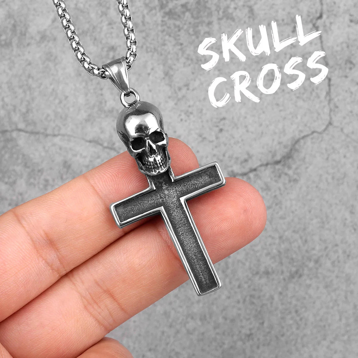 Religion Kreuz Halsketten 316L Edelstahl Männer Einfache Coole Kreuze Anhänger Kette Punk Rock Hiphop für Paar Schmuck Geschenk