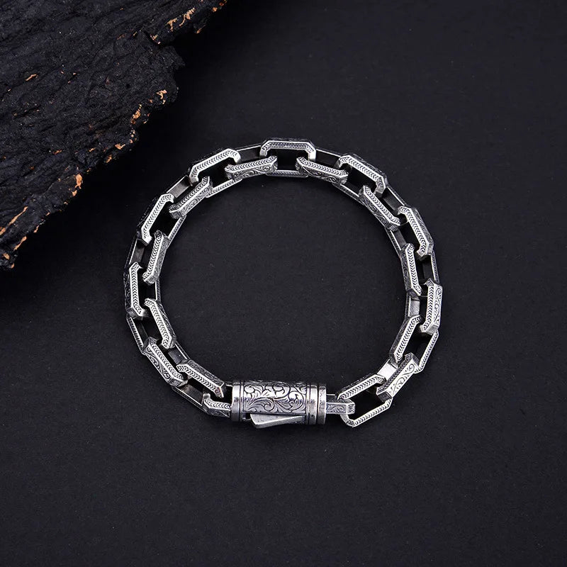 Viking Ouroboros vintage punk bracelet for men copper fashion Jewelry hippop street culture