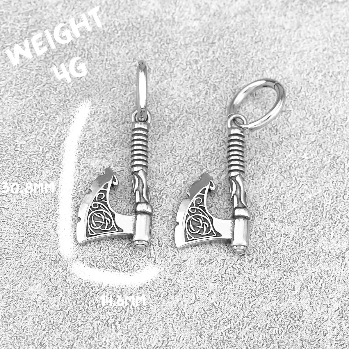 Vintage Ax Fashion Viking Weapon Earrings Nordic Men Teen Stainless Steel Odin Ax Raven Jewelry Stud Earrings Personality Gift