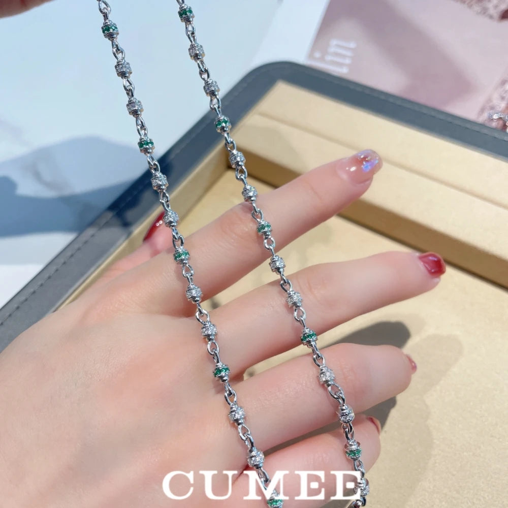 CUMEE Personalized and Versatile Stackable Necklace for Women with 925 Sterling Silver and 18k Gold Plating