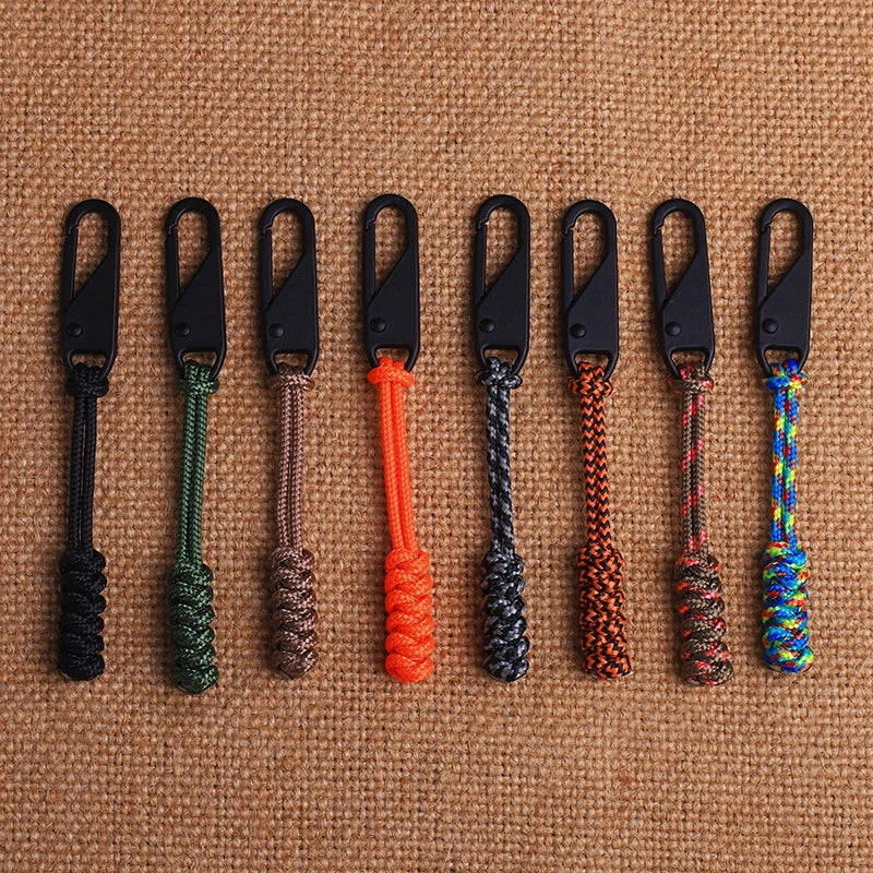 MKENDN Handmade Snake Knot Paracord Bag Zipper Puller Drawstring Repaired replacement Zipper Pull Accessories