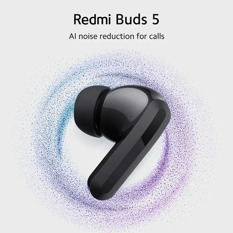 [World Premiere] Global Version Xiaomi Redmi Buds 5 46dB Active Noise Cancellation Up to 40 Hours Dual-device Connectivity