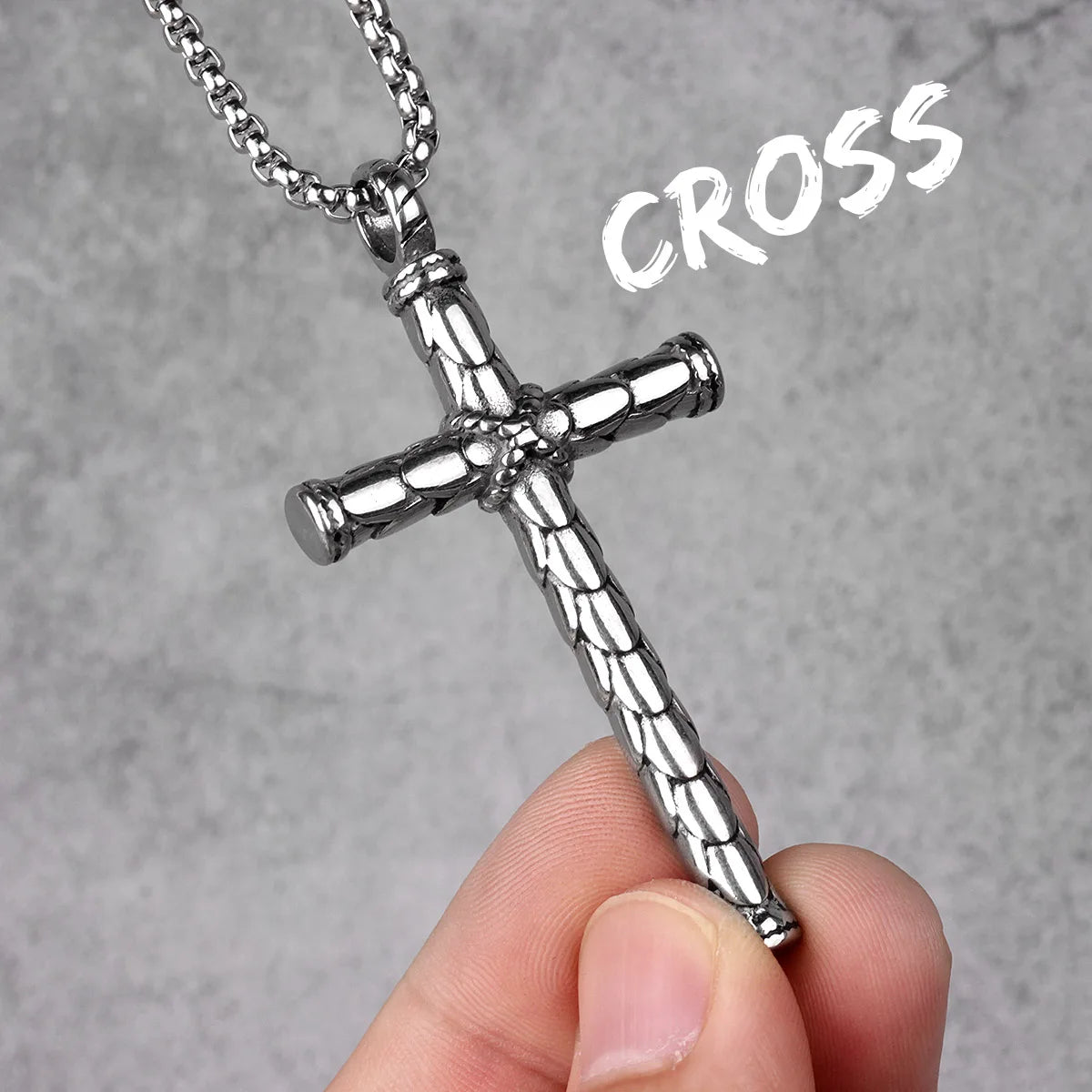 Religion Kreuz Halsketten 316L Edelstahl Männer Einfache Coole Kreuze Anhänger Kette Punk Rock Hiphop für Paar Schmuck Geschenk