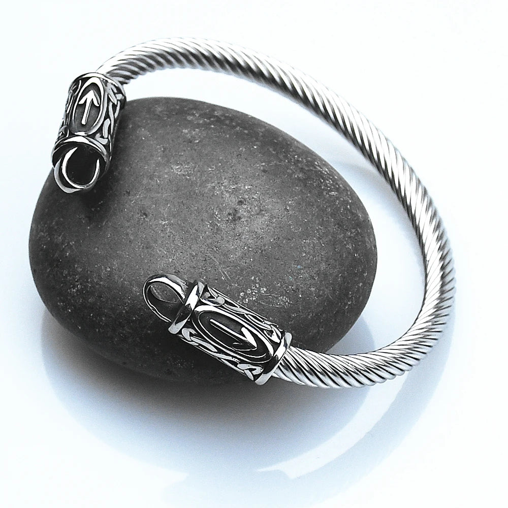 Nordic viking Rune Bracelet Never Fade Retro Bracelets Viking Bracelet Men's Jewelry