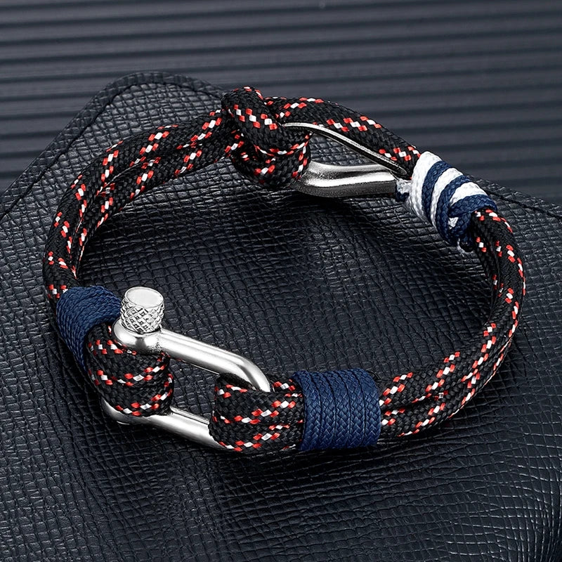 Men's Surfer Nautical Rope Adjustable Bracelet