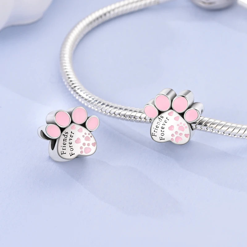 Pink Color Series Charms Pendant Lovely Dangle Pink Perfume Bottle Charm Beads Fit Pandora Bracelet Necklace 925 Silver Jewelry